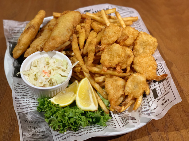 Seafood Triple Play.